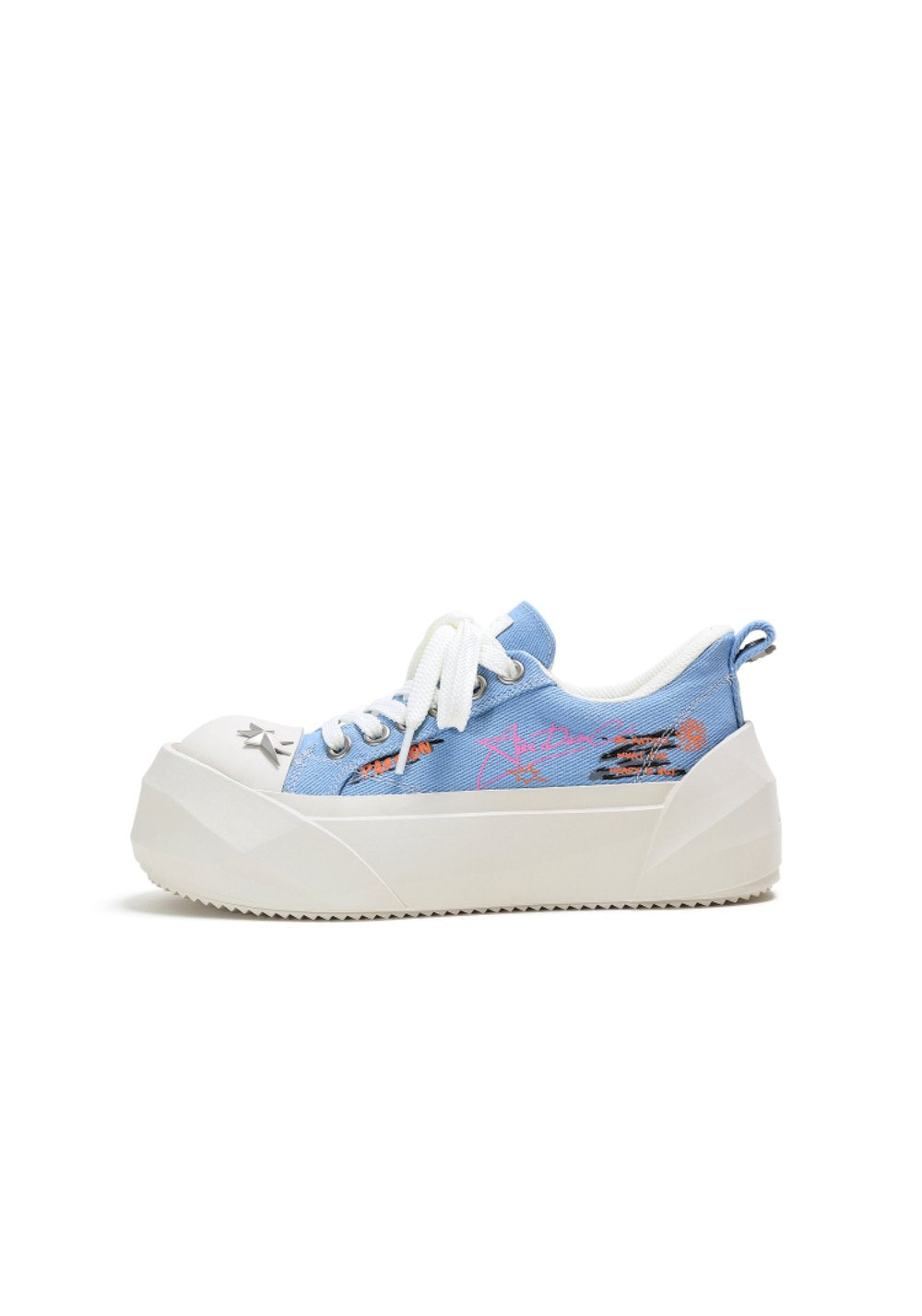 ADC丨Graffiti Canvas Platform Sneakers - PSYLOS 1, ADC丨Graffiti Canvas Platform Sneakers, Canvas Sneakers, ADC, PSYLOS 1